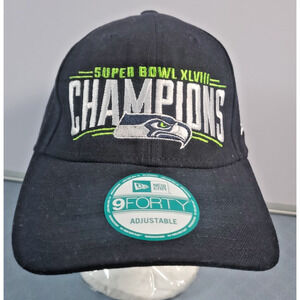 Seattle Seahawks football Super Bowl LX Champions Adjustable Hat Cap NEW